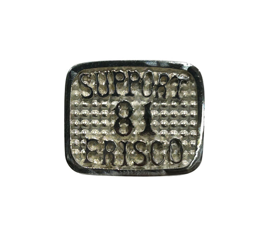 LapelPin Sterling Silver White, Hells Angels Frisco 81 Support Gear