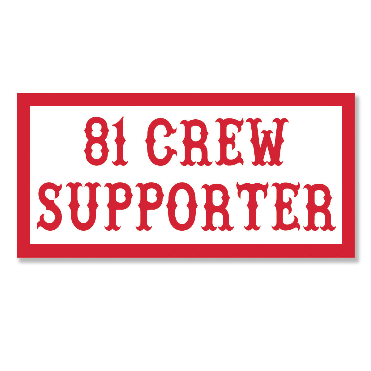 81 crew supporter sticker, Hells Angels Frisco 81 Support Gear