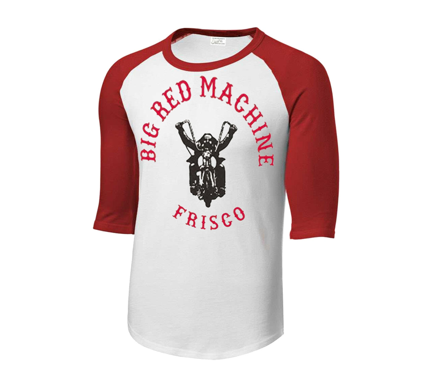 Big Red Machine Frisco Mens 3/4 Sleeve Baseball Tee, Hells Angels Frisco 81 Support Gear