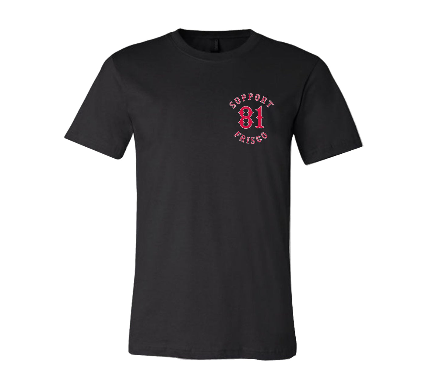 Black Skeleton T-shirt back, Hells Angels Frisco 81 Support Gear