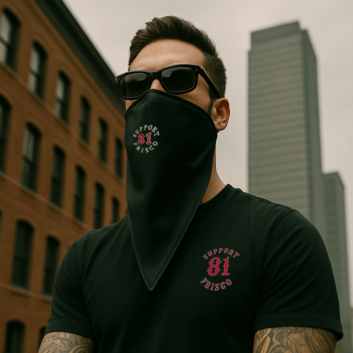 Facemask - Black - Leather - Support 81