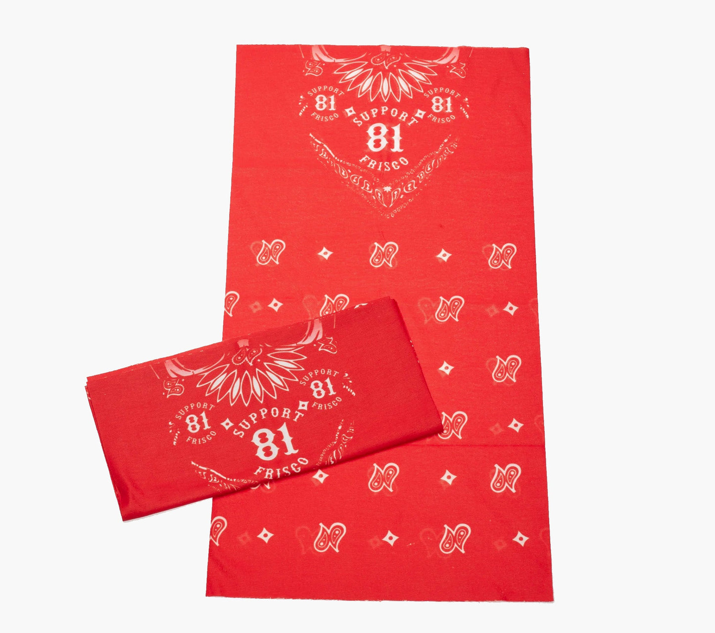 FaceMask Polyester Microfiber Support Hells Angels Frisco Red White, Hells Angels Frisco 81 Support Gear