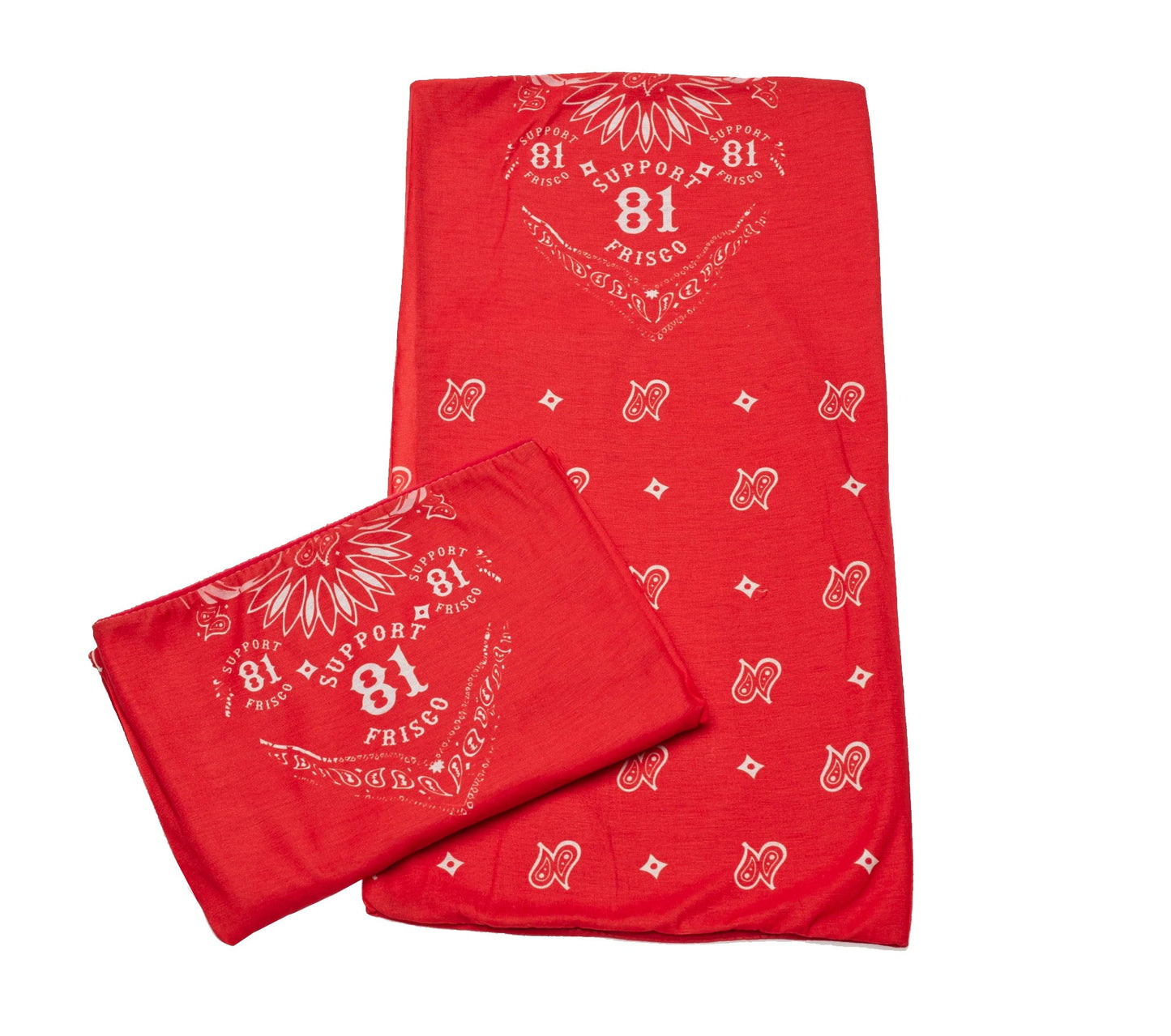 FaceMask Polyester Microfiber Support Hells Angels Frisco Red White FleeceLined, Hells Angels Frisco 81 Support Gear