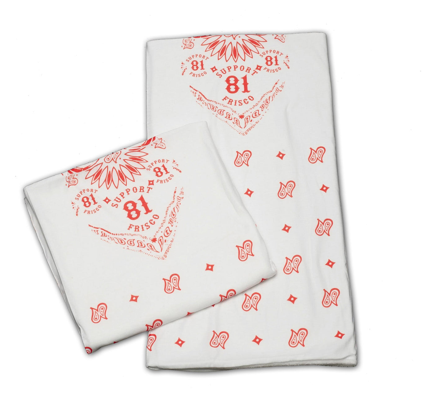 FaceMask Polyester Microfiber Support Hells Angels Frisco White Red FleeceLined, Hells Angels Frisco 81 Support Gear