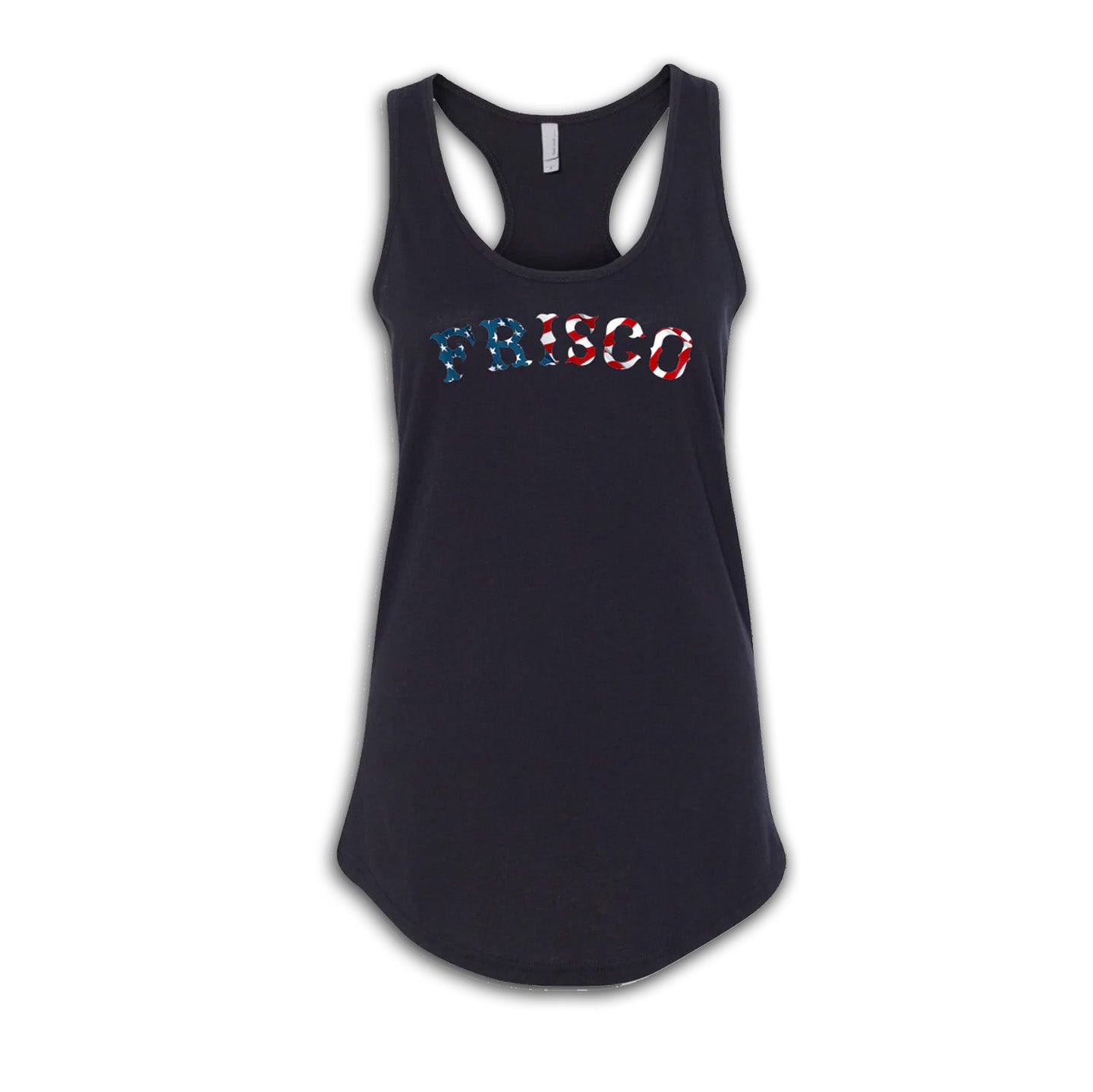 Frisco AMERICAN FLAG Womens Racer Back Tank Top Black, Hells Angels Frisco 81 Support Gear