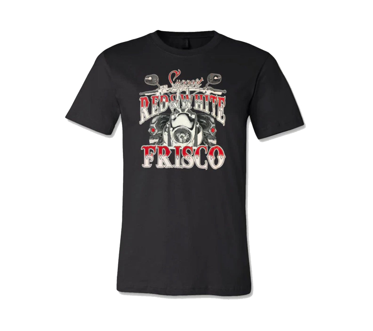Frisco Support Red and White Tbars Tshirt , Hells Angels Frisco 81 Support Gear