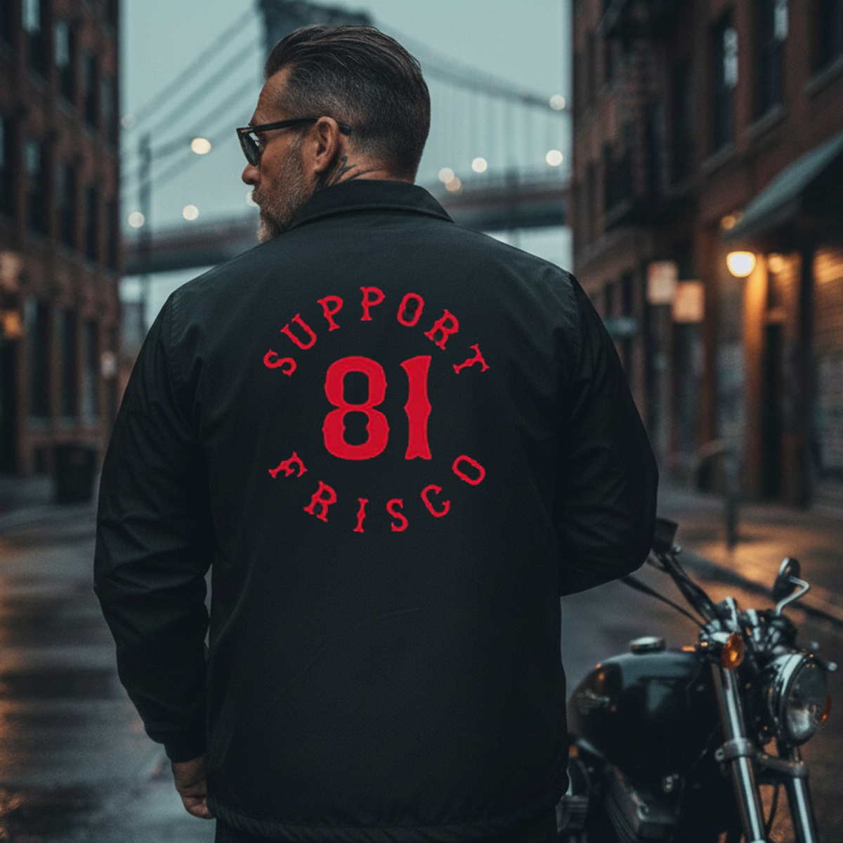 Support 81 Windbreaker - Red Print