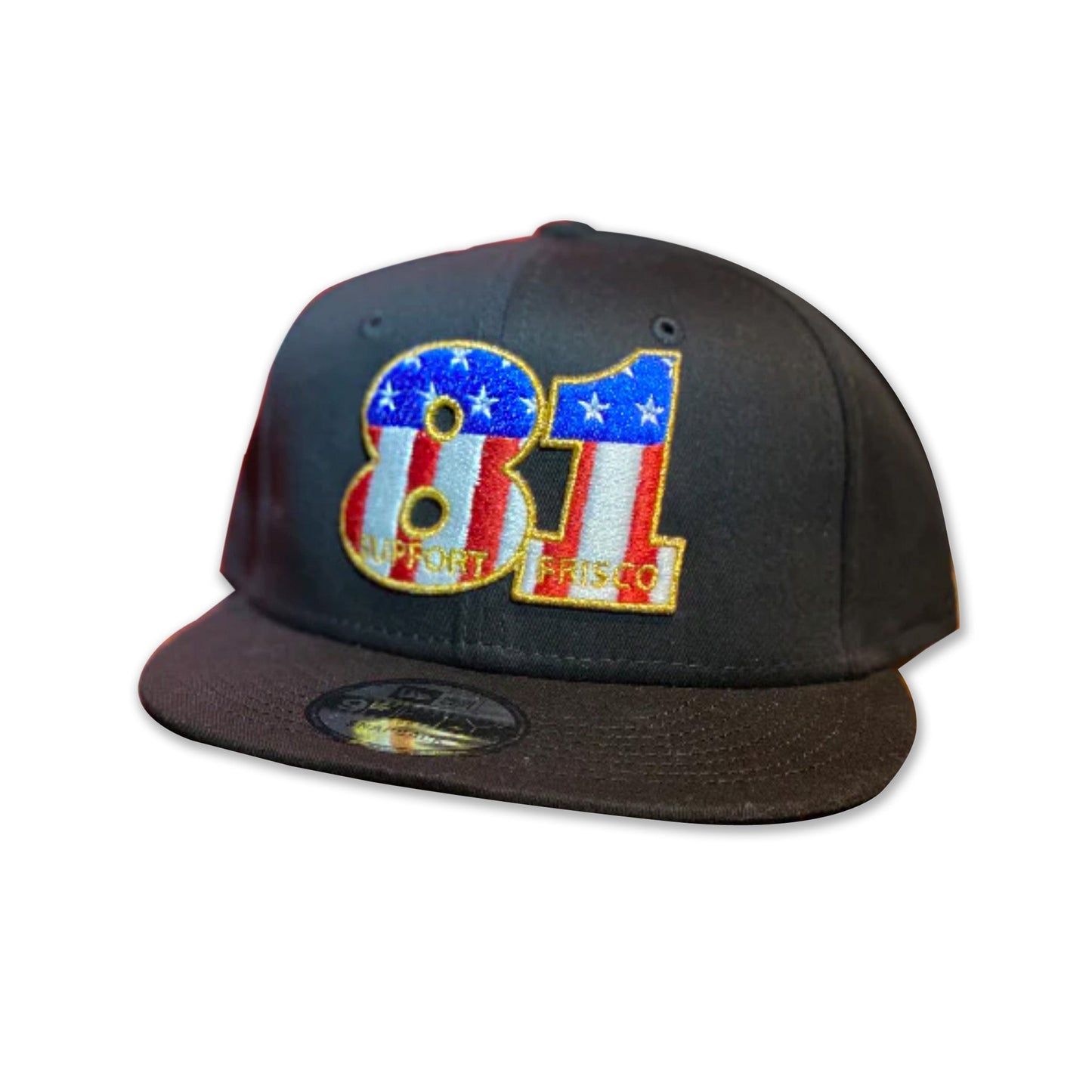 Limited Edition Snapback Red White Blue Gold Support81 Frisco Hat Black, Hells Angels Frisco 81 Support Gear