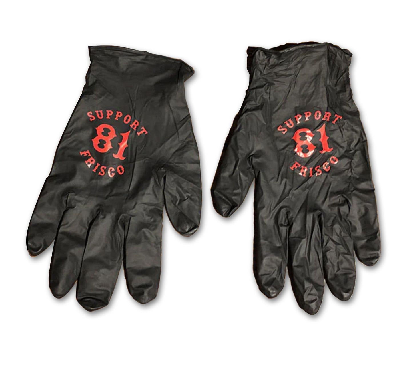 Nitrile Rubber Gloves, Hells Angels Frisco 81 Support Gear
