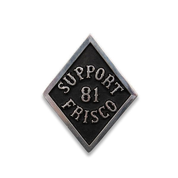 support silver pin black, Hells Angels Frisco 81 Support Gear