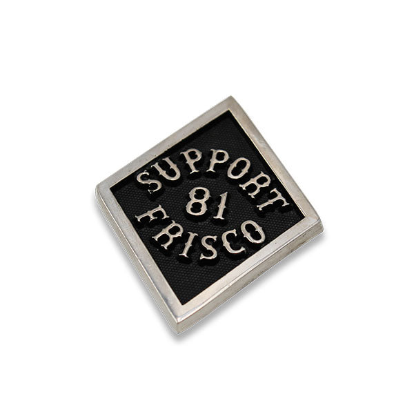 support silver pin black, Hells Angels Frisco 81 Support Gear