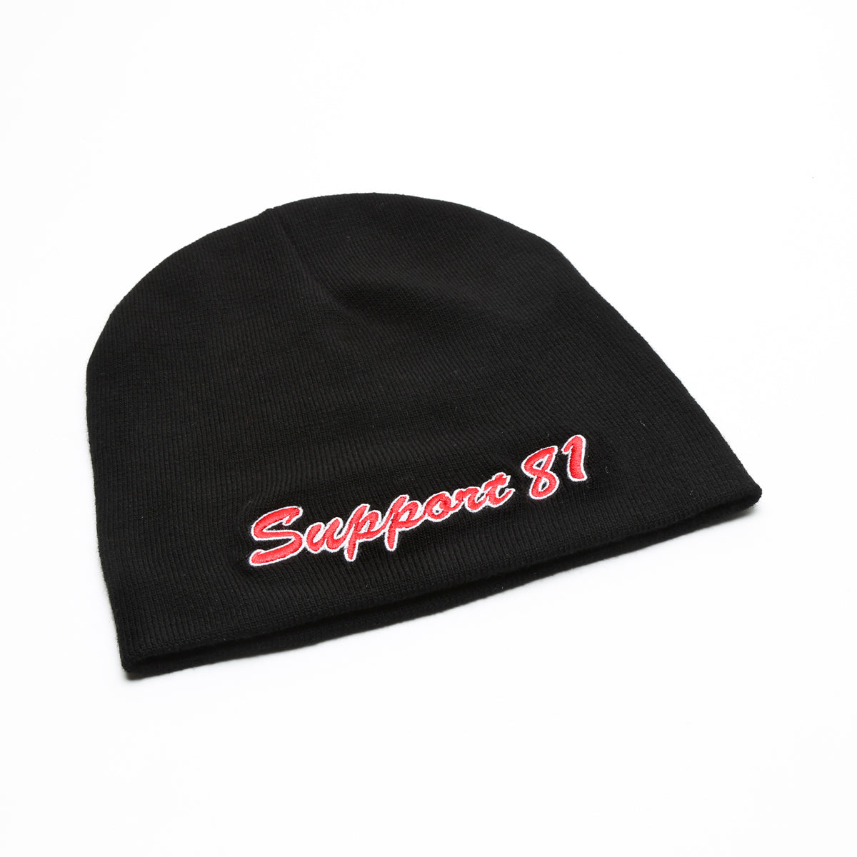 Beanie - Black - Without Cuff - Support 81 Frisco