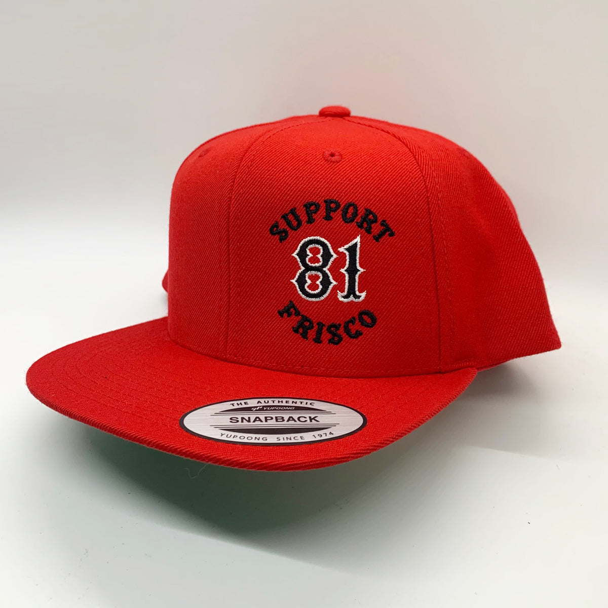 Hat - Black/Red - Snapback - Support 81