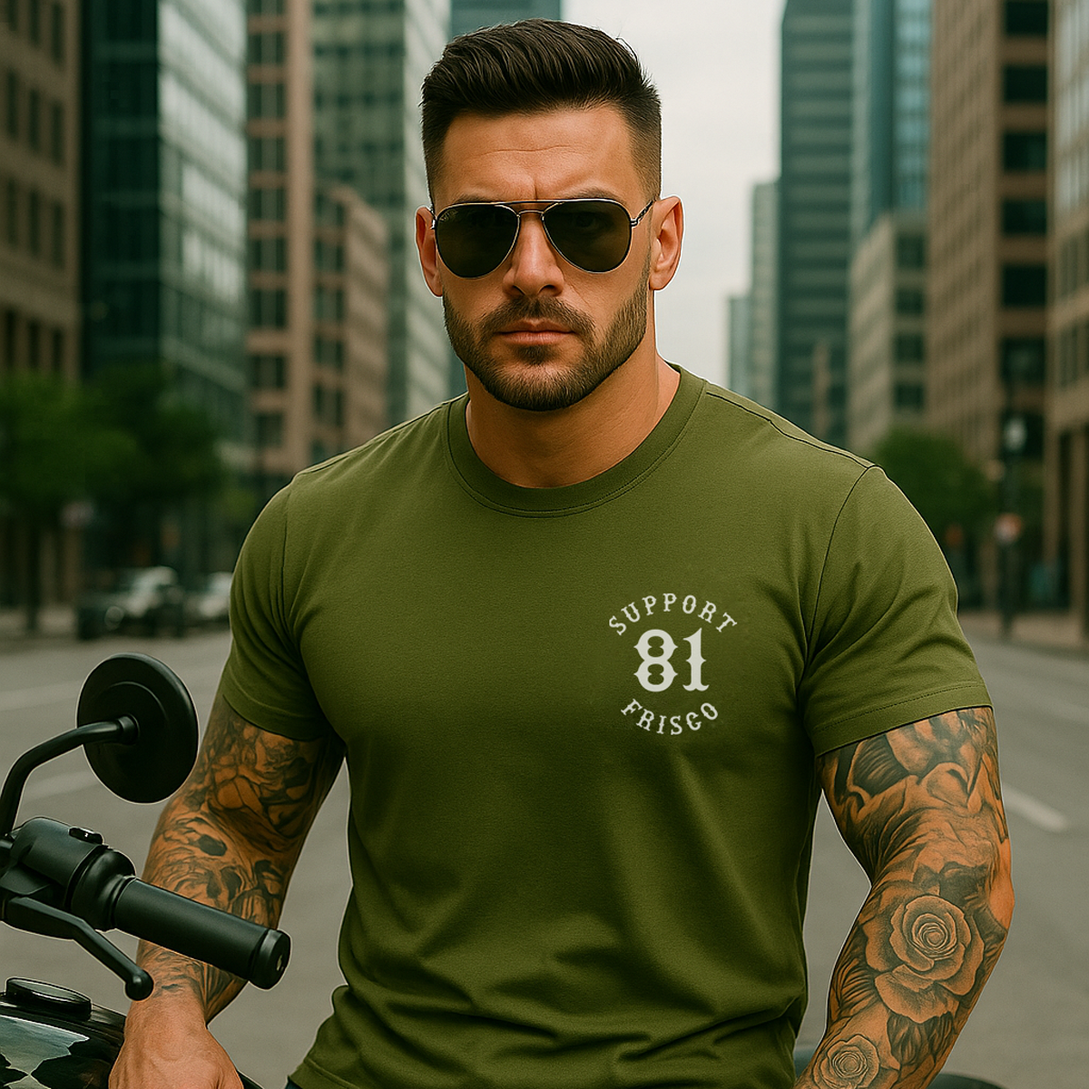 Military Green Flag T-Shirt