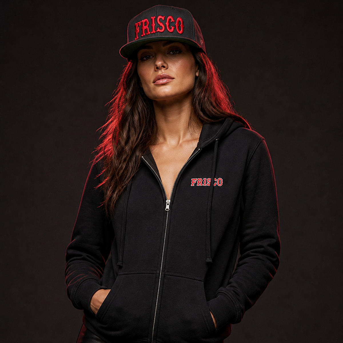 Support 81 Ladies Zip Hoodie
