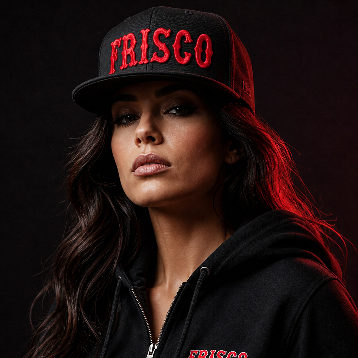 Hat - 3D Puff FRISCO - Black - Snapback - Support 81