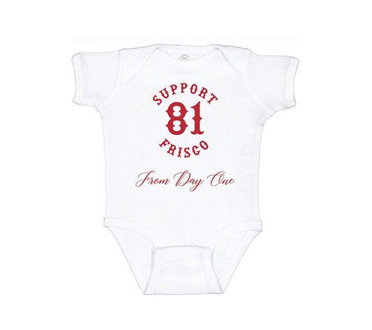 Children’s  Support 81 Frisco Onesies and T-Shirts