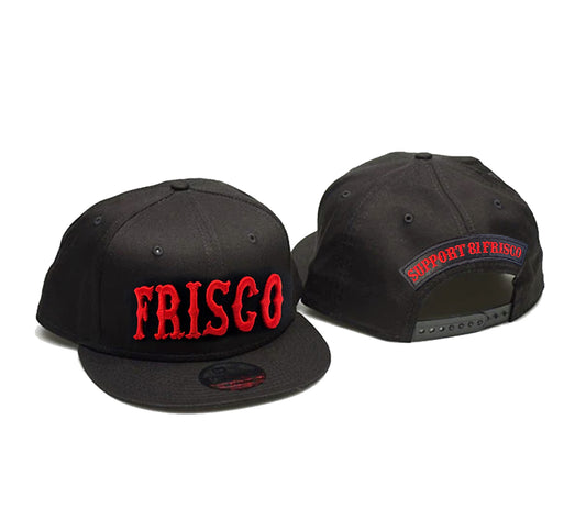 Hat - 3D Puff FRISCO - Black - Snapback - Support 81