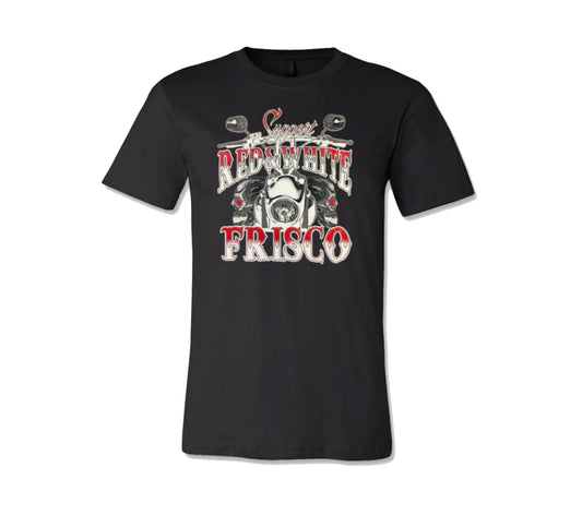 Frisco Support Red and White Tbars Tshirt , Hells Angels Frisco 81 Support Gear