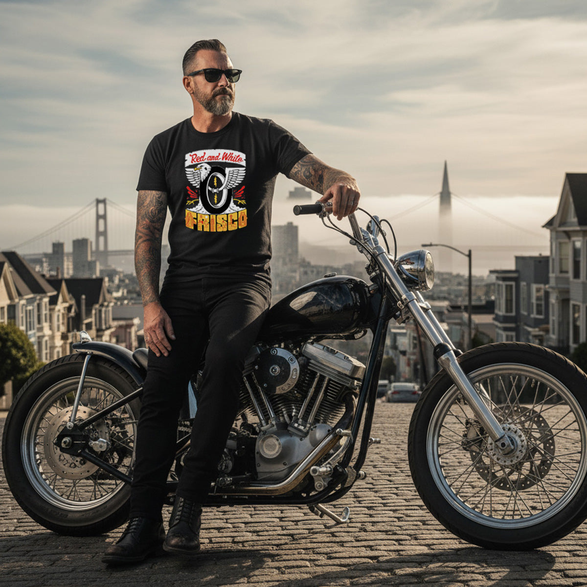 Support Hells Angels Frisco - Jeremy Fish T-Shirt