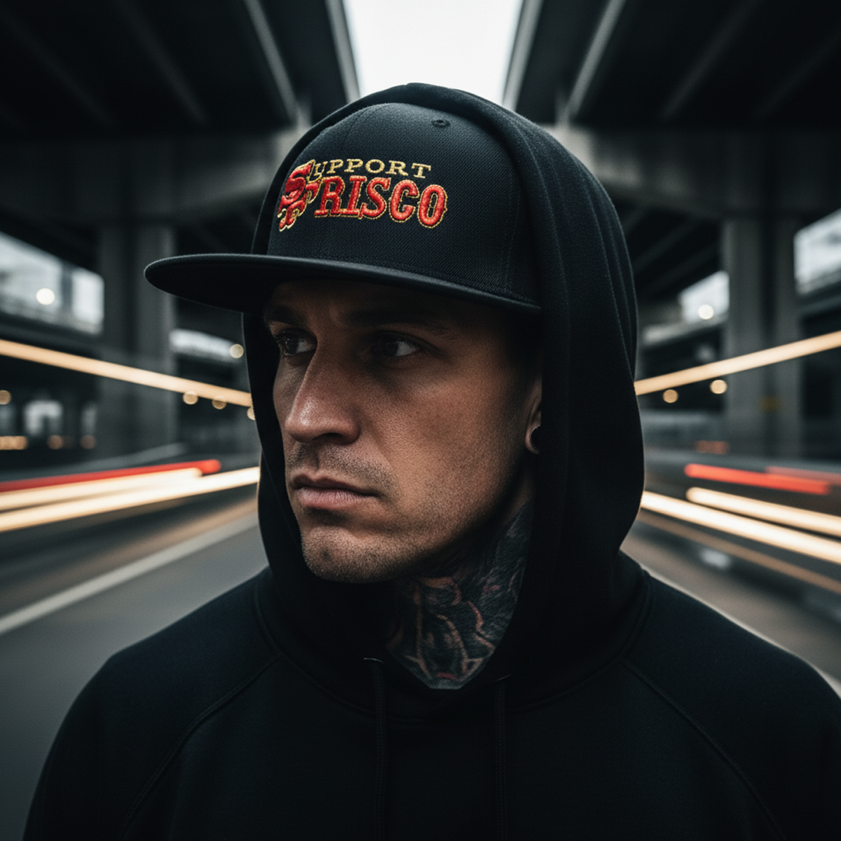 Hat - 3D Puff SF FRICO - Black - Snapback - Support 81