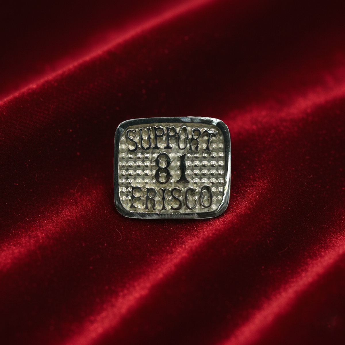 Lapel Pin - Sterling Silver - White