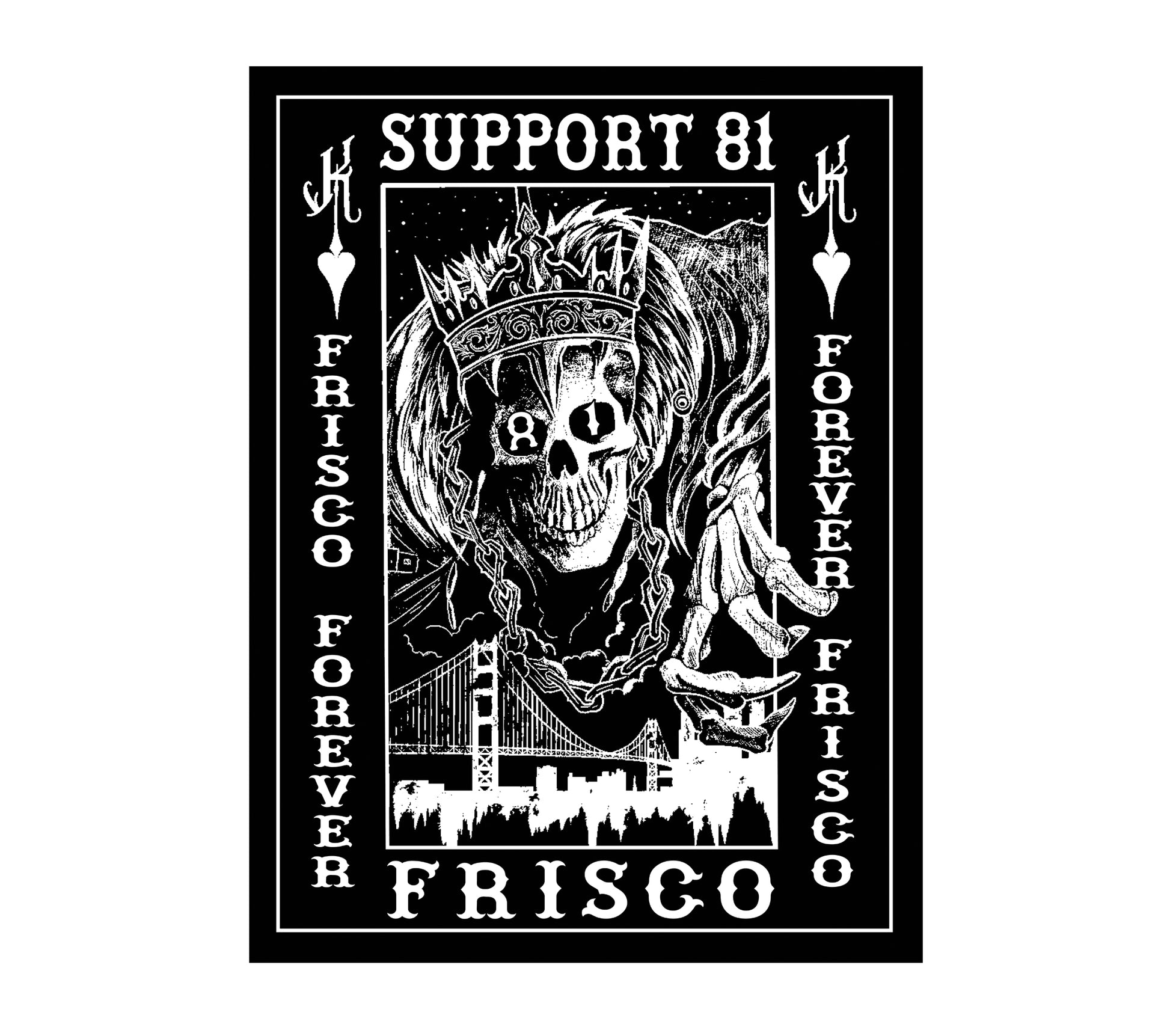 Poker Run Poster, Hells Angels Frisco 81 Support Gear