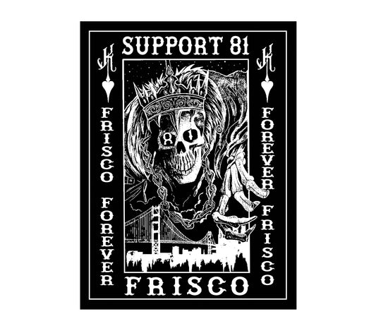 Poker Run Poster, Hells Angels Frisco 81 Support Gear