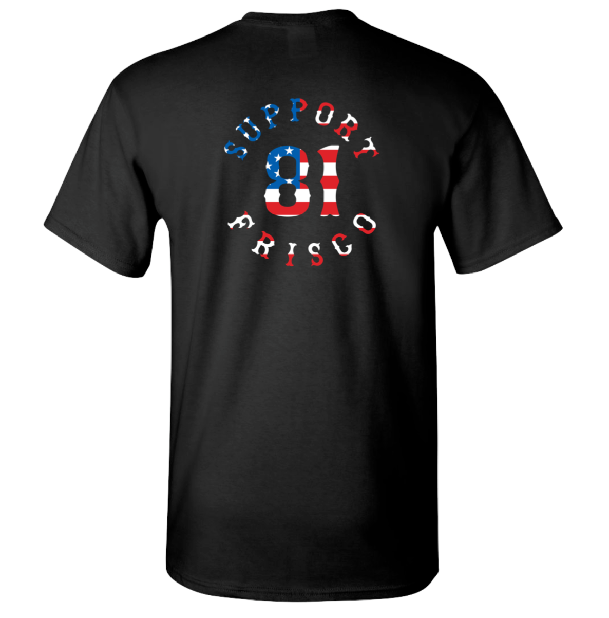 AMERICAN FLAG - T-Shirt - BLACK - XS