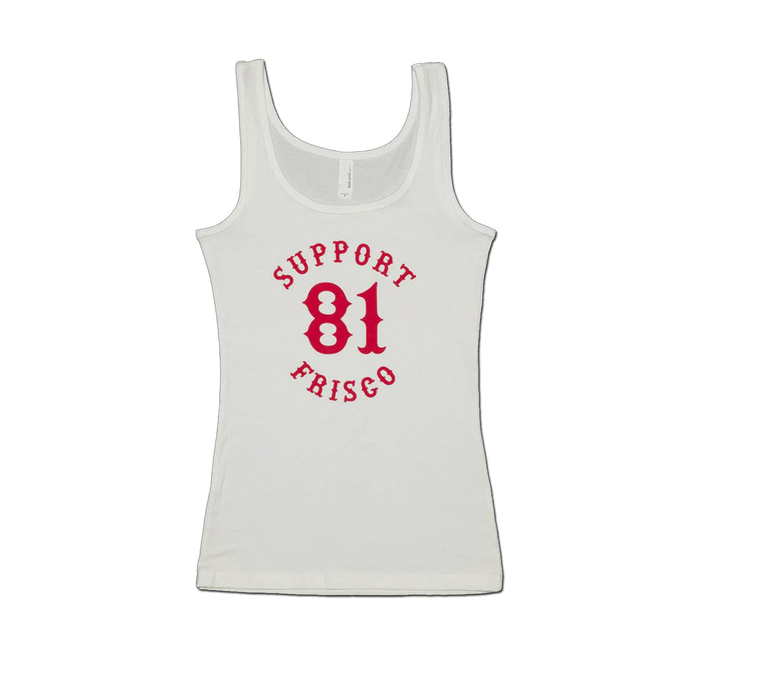 Support81  Frisco Womens Tank Top Red White, Hells Angels Frisco 81 Support Gear