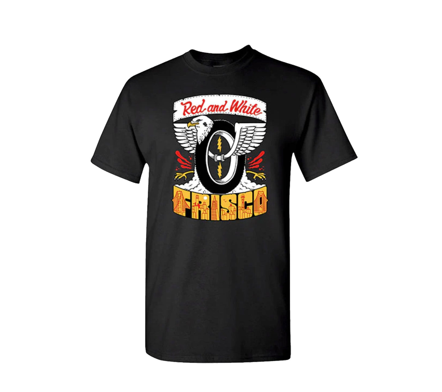 Support Hells Angels Frisco Jermeny Fish T-shirt Black, Hells Angels Frisco 81 Support Gear