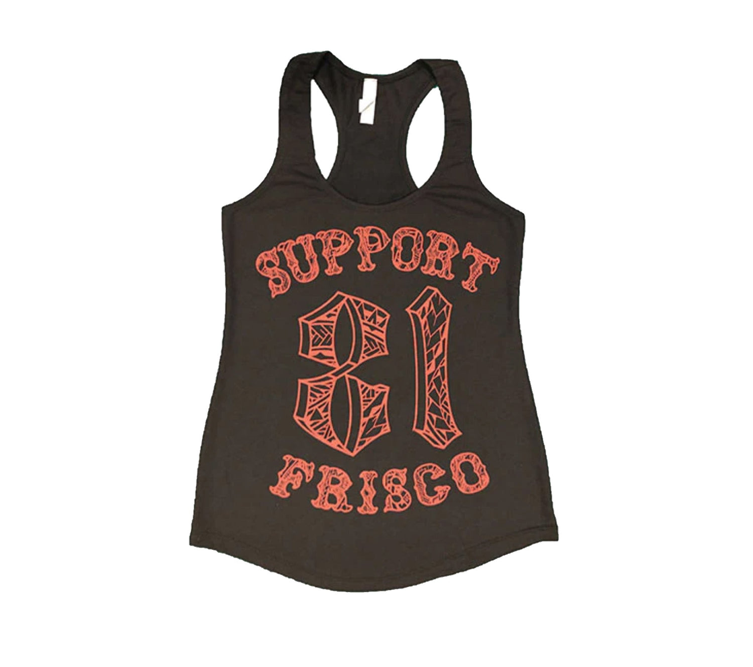 Tribal Womens racer Black Tank Top Black, Hells Angels Frisco 81 Support Gear