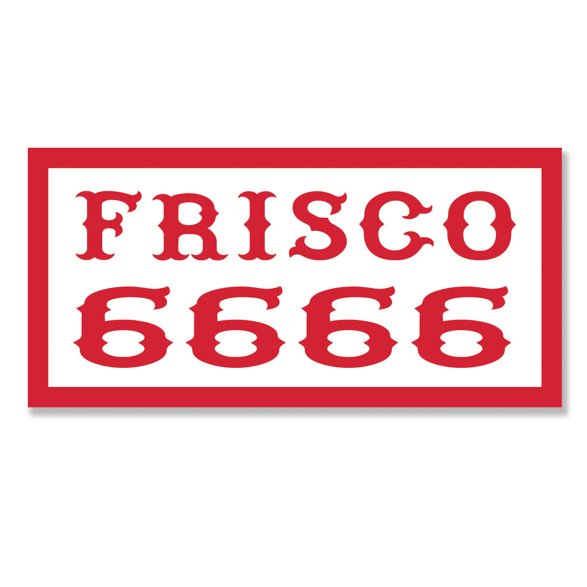 Sticker -   FRISCO 6666