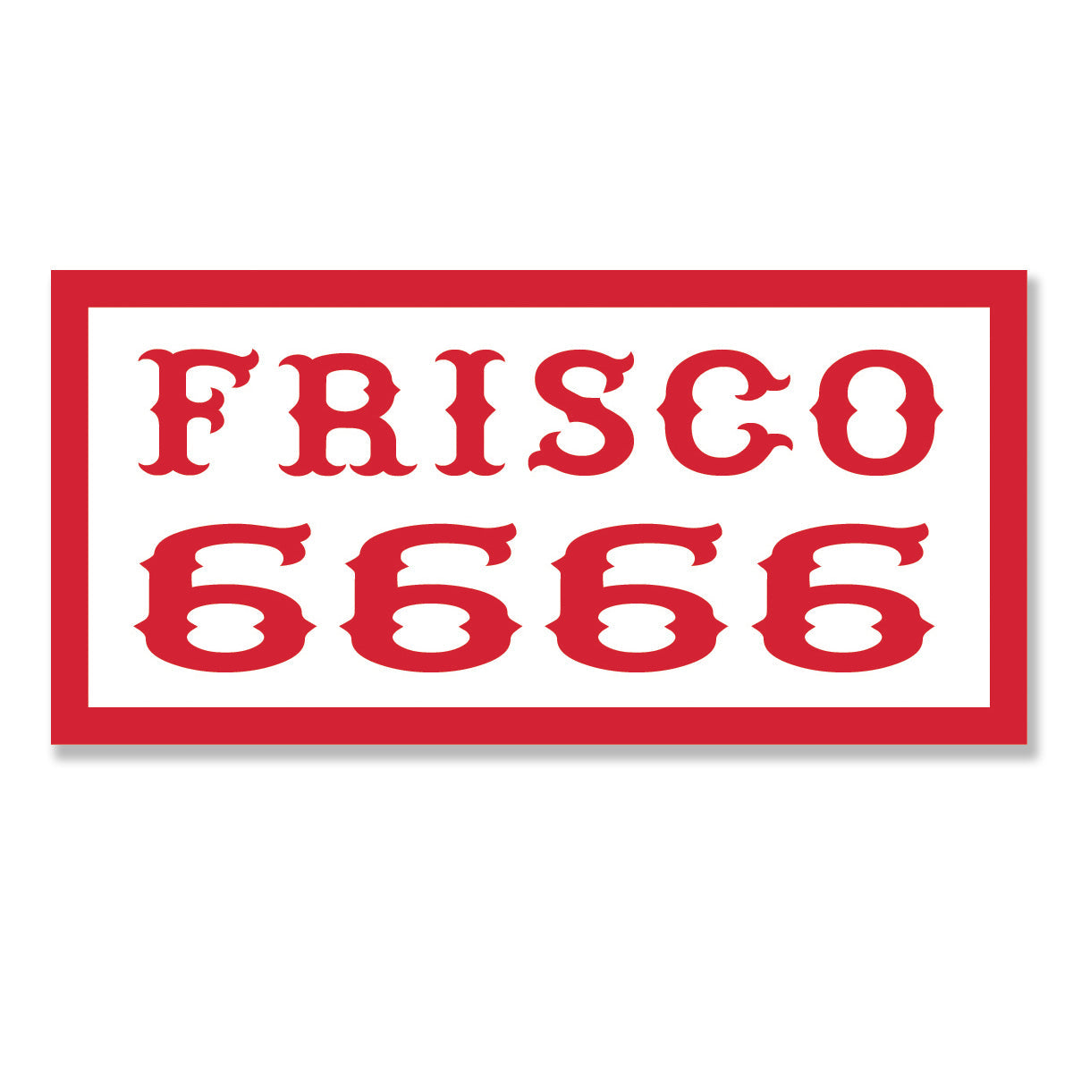 frisco 6666 sticker, Hells Angels Frisco 81 Support Gear