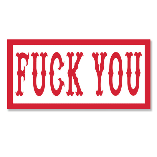 Sticker - FUCK YOU