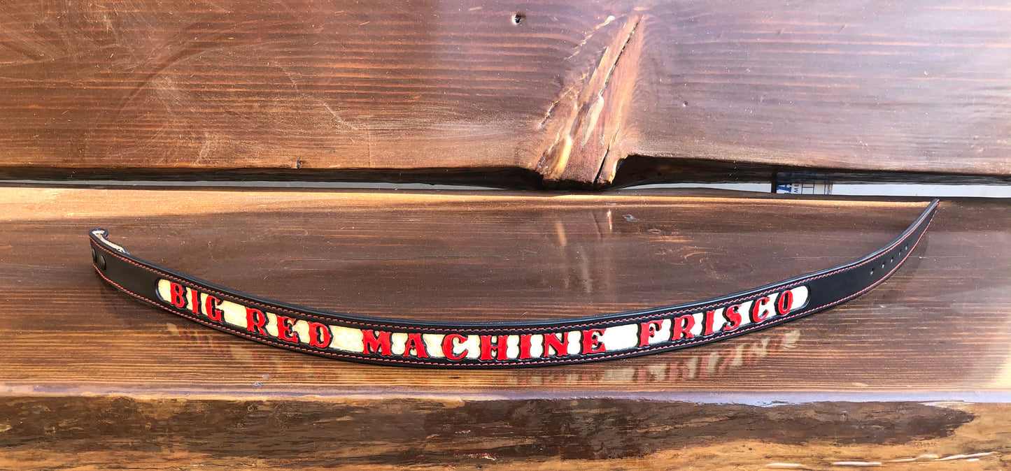 Leather Belt - Big Red Machine Frisco