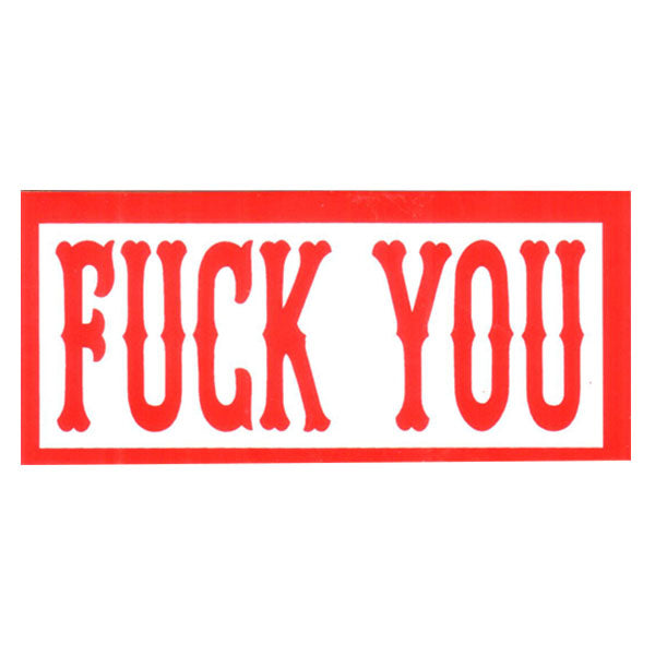 Sticker - FUCK YOU