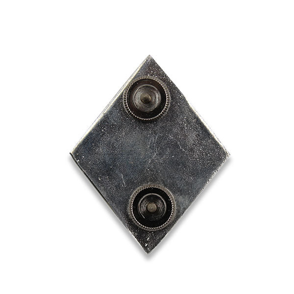 Die Cut Lapel Pin - Sterling Silver - Black