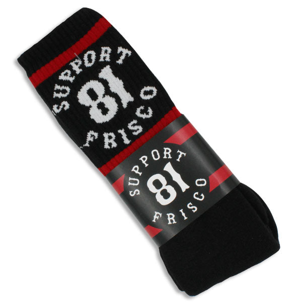 Support 81 FRISCO Black Socks